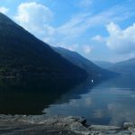 Luganomeer vanaf camping/Luganersee von der Campingplatz