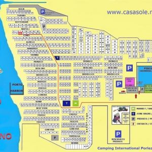 Plattegrond camping/Campingplatz-Karte